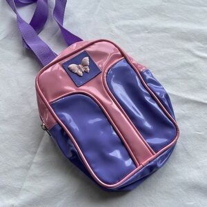 Pink and Purple Butterfly Mini Backpack